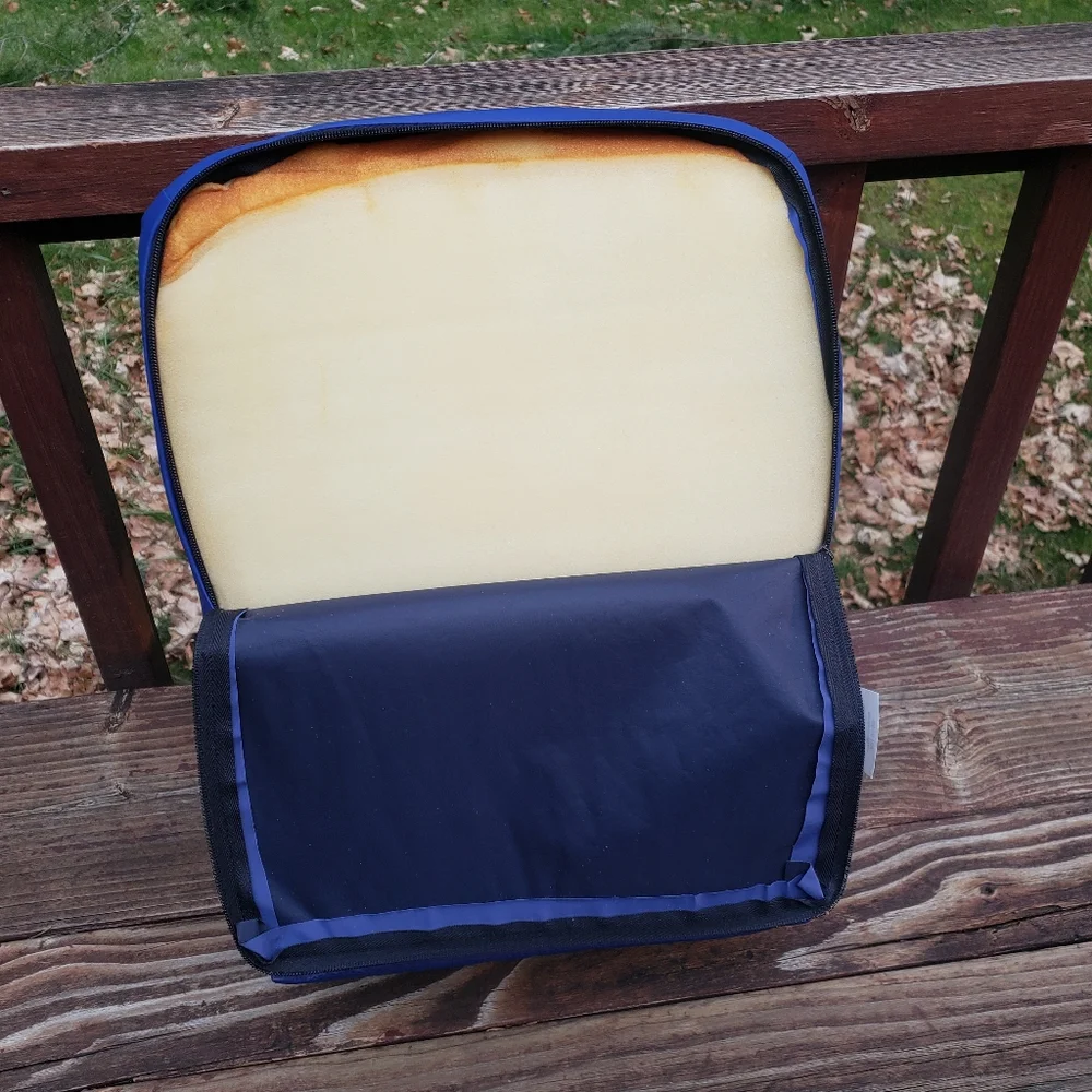 NY Ortho One leg - Zero-G Pillow ULTRA Heel Pillow/Cushion With Blue Cover